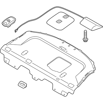 Kia 856104C000VA Trim Assembly-Package Tray