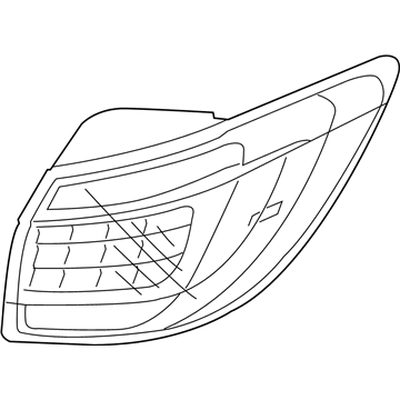 Kia 924103W020 Lens & Housing-Rear Combination Outside