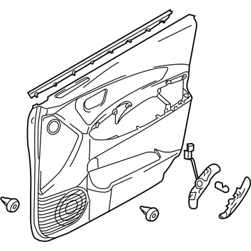 Kia 823021F071AGT Panel Complete-Front Door Trim