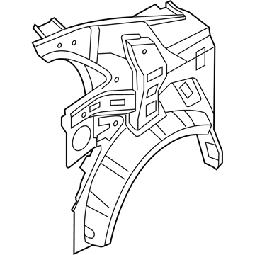 Kia 716011M230 Panel Assembly-Quarter Inner