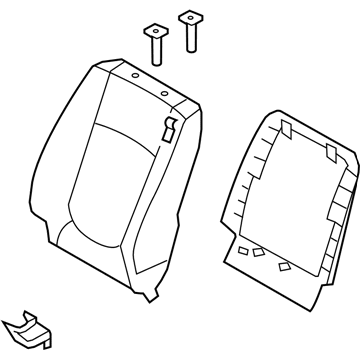 Kia 883032F280293 Back Assembly-Front Seat LH