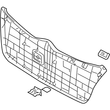 Kia 817501G210XI Panel Assembly-Tail Gate