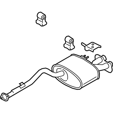 Kia 28710J5710 Rear Muffler Assembly, Left