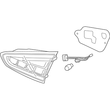 Kia 92404A7100 Lamp Assembly-Rear Combination Inside