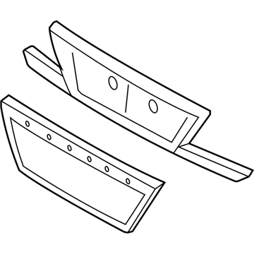 Kia 873703C211XX Moulding-Back Panel