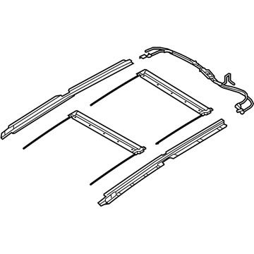 Kia 816461U000J7 Rail Assembly-PANORAMAROOF