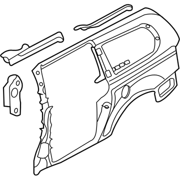 Kia 711134D510 Panel Assembly-Rear Side