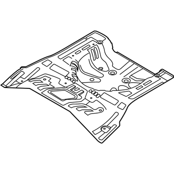 Kia 65511K0000 Panel-Rear Floor