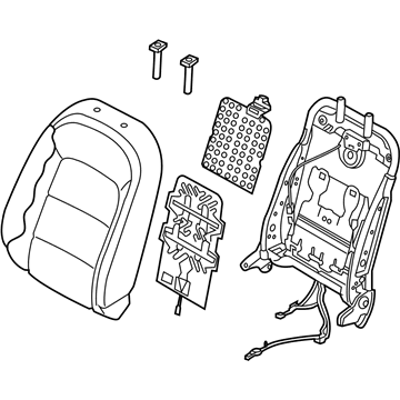 Kia 88300A7940KKF Back Assembly-Front Seat Driver