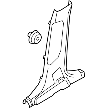 Kia 85845R5000WK Trim Assembly-Ctr Pillar