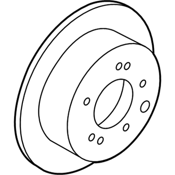 Kia 584110U300 Disc Assembly-Rear Brake