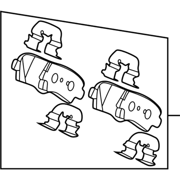 Kia 58302H9A10 Pad Kit-Rear Disc Brake
