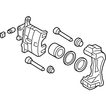 Kia 58180E6A10 Caliper Kit-Front Brake