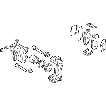 Kia 58130E6100 Brake Assembly-Front ,Rh