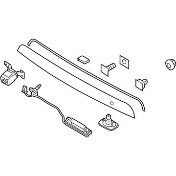 Kia 873101M000 Garnish Assembly-Trunk Lid