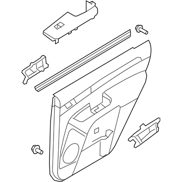 Kia 833022J090J7 Panel Complete-Rear Door Trim