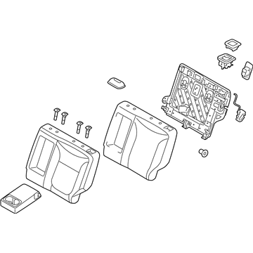 Kia 89300B2710KE7 Back Assembly-Rear Seat LH