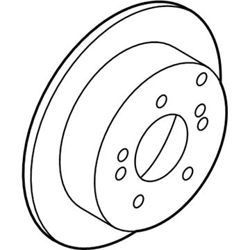 Kia 584111H300 Disc-Rear Brake