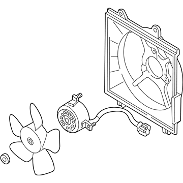 2001 Kia Spectra Fan Blade - 0K2A115025F