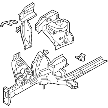 Kia 64600B2500 Panel Complete-Fender Apron