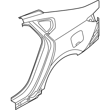 Kia 71504F6C00 Panel Assembly-Quarter Outer