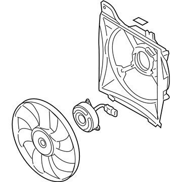 2009 Kia Rio Radiator fan - 253801G100