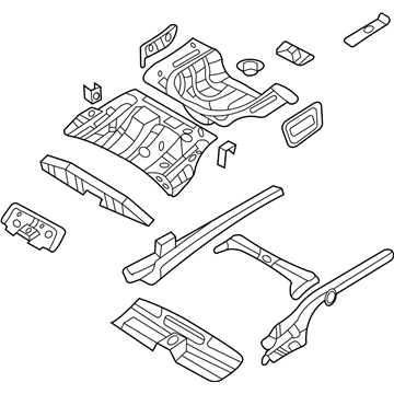 Kia 655002G150 Panel Complete-Rear Floor