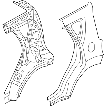 Kia 70200E4A40 Panel Assembly-Quarter Complete