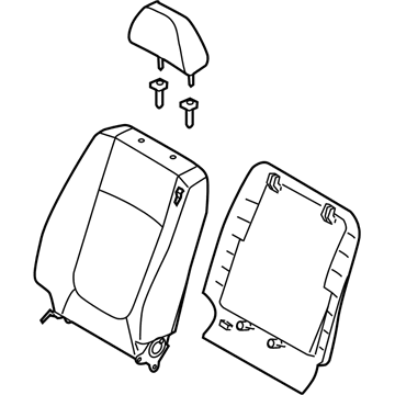 Kia 884062F020375 Back Assembly-Front Seat RH