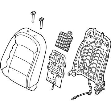 Kia 88400A7510KKU Back Assembly-Front Seat Pa