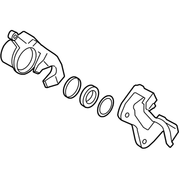 Kia 581902TA25 Front Brake Caliper Kit, Right