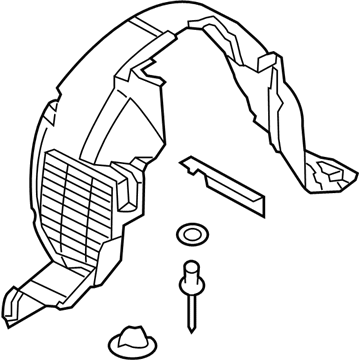 Kia 868123F000 Guard Assembly-Front Wheel