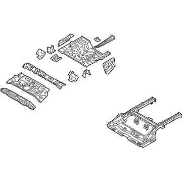2013 Kia Forte Floor Pan - 655001M510