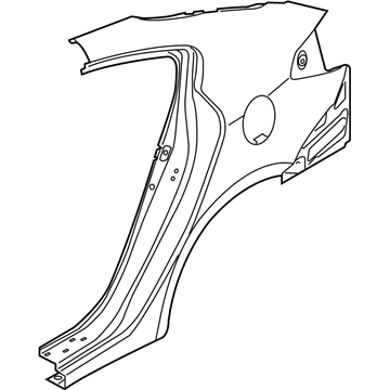 Kia 71504A7C00 Panel Assembly-Quarter