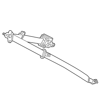 Kia 89870C6500WK 3Rd Seat Belt Assembly Left