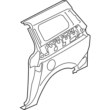 Kia 71503A9C00 Panel Assembly-Quarter Outer