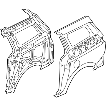 Kia 70200A9A00 Panel Assembly-Quarter Complete