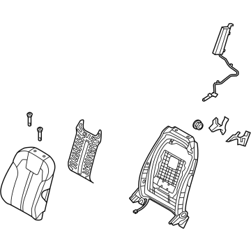 Kia 88400P2010MRL Back Assembly-Fr Seat,RH