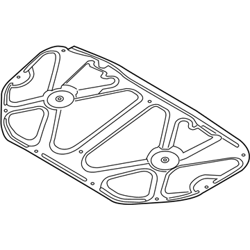 Kia 81125F6500 Pad-Hood Insulating