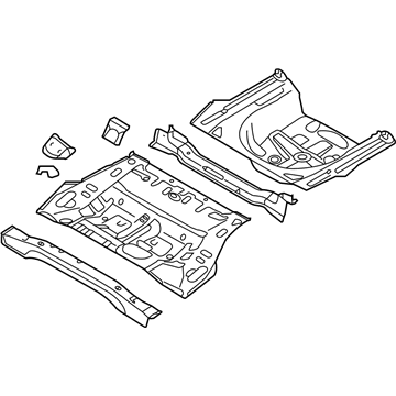 Kia 65510F6600 Panel Assembly-Rear FLOO