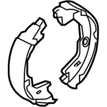 2010 Kia Rondo Parking Brake Shoe - 583501DA00