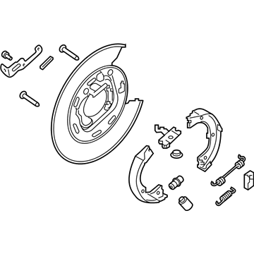 Kia 58270D3000 Packing Rear Brake Assembly, Right