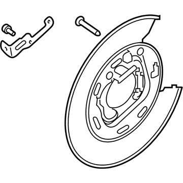 2017 Kia Sportage Brake Backing Plate - 58251D3000