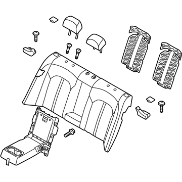 Kia 89300A8510HEC Back Assembly-Rear Seat