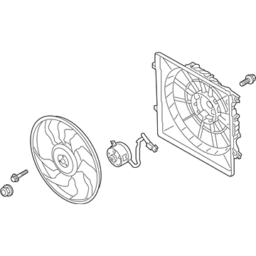 2019 Kia Sorento Cooling Fan Assembly - 25380C6500