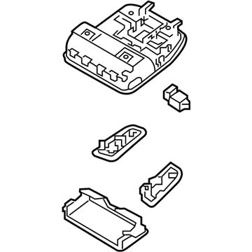 Kia 92800D9110WK Lamp Assembly-Overhead Console