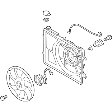 Kia 253801M050 Blower Assembly-Radiator