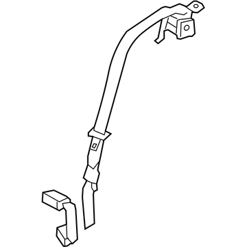 Kia 898502T510VA Rear Seat Belt Assembly Center