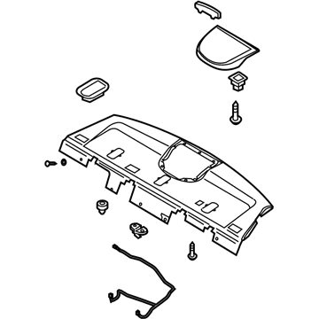 Kia 856103F050LK Trim Assembly-Rear Package Tray