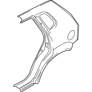 Kia 715041F1C1 Panel Assembly-Quarter Outer